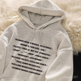 臺灣出貨 女生衣服 帽T連帽衛衣美式 大學T男女生同款韓版大呎碼 oversize 刷毛 加絨 長袖上衣M1033A