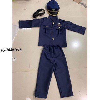 【現發】萬聖節衣服 萬聖節套裝 萬聖節大人 萬聖節兒童警察服角色扮演小孩遊戲服表演萬聖節變裝舞會派對服裝