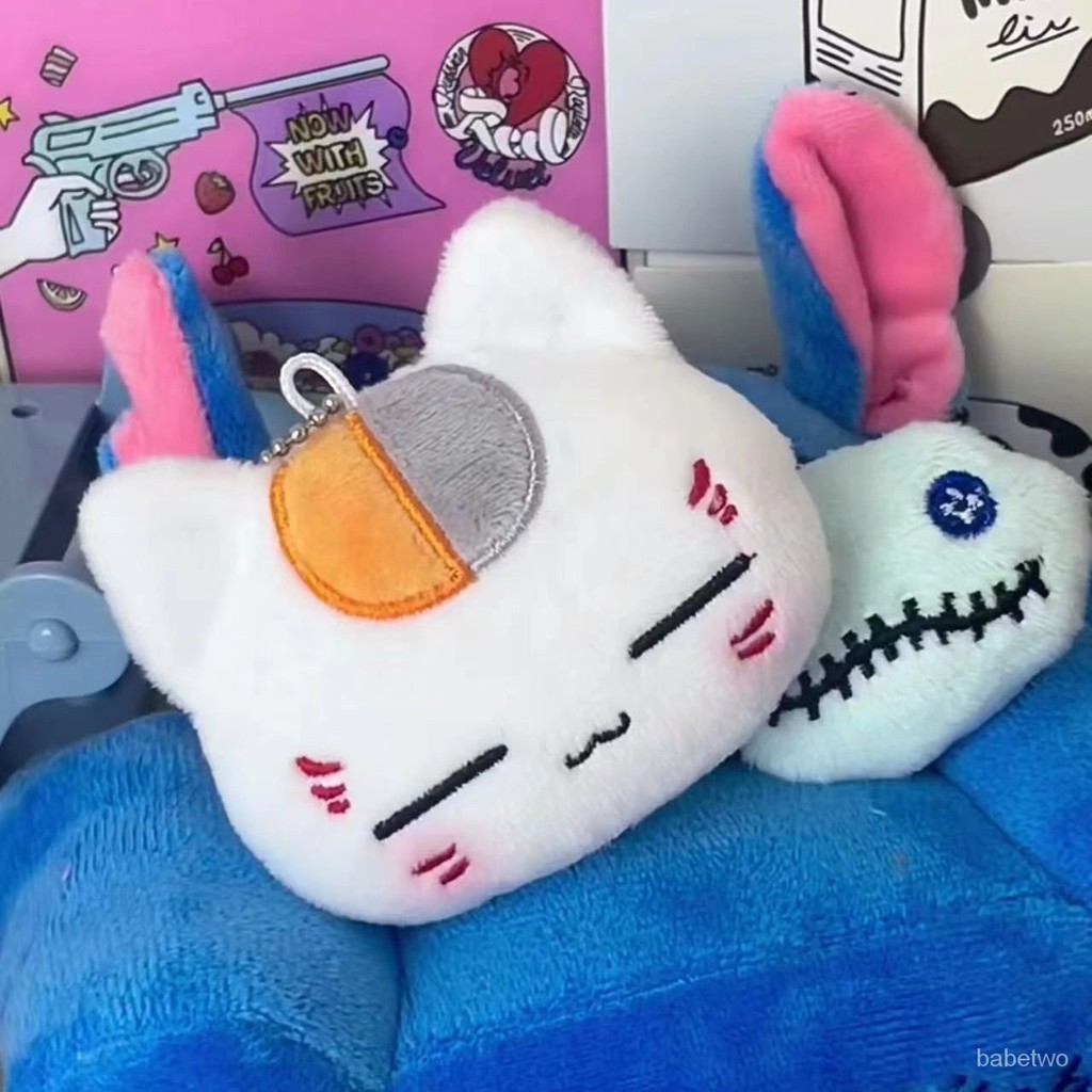 秋日好物⭐【新品稀少】吱吱叫夏目友人帳貓咪週邊刺繡毛絨公仔掛件可愛