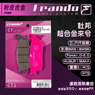 Frando B8R AUGUR 煞車皮 來令片 剎車皮 粉皮 適用 勁戰六代 雷霆S BWSR Force SMAX