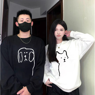 不一樣貓狗情侶裝衛衣 春秋冬季 新款 潮流 高階感 網紅 打底衫上衣 男女 寬鬆 百搭 大學T（SD781）【壹號站】