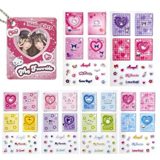 【現貨】小禮堂 Sanrio 三麗鷗 愛心視窗寫真相簿裝飾貼紙 (Y2K) Kitty 大耳狗 酷洛米