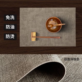 小金本鋪亞麻布紋皮革桌墊莫蘭迪色桌布防水輕奢茶墊餐墊床頭櫃茶幾電視櫃 咖啡吸水墊 廚房隔熱墊 咖啡瀝水墊