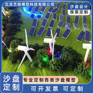 【新品推薦】光伏發電沙盤模型光電力風力新能源模型沙盤太陽能光伏發電模型