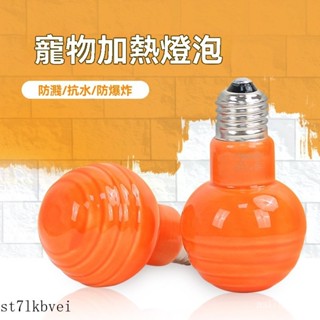 🔥新品限時下殺🔥免運 爬寵照明 爬蟲箱增溫 加熱照明 水族缸照明 寵物加熱日燈紅外綫陶瓷50w寵物加溫燈泡75w新款保溫