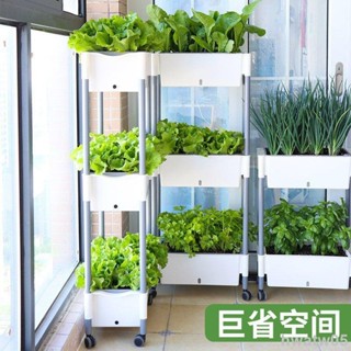 【臺灣熱賣】陽臺種菜專用盆 家庭種植箱 蔬菜種植盆 多層加厚長方形花盆 自動吸水懶人花盆 盆栽花盆