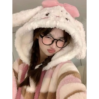 YC家🎀熱銷爆款 秋冬 毛絨睡衣 加絨 加厚 卡通睡衣 可愛風 長款 珊瑚絨 家居服 女生睡衣 大碼睡衣 睡袍 睡裙❤