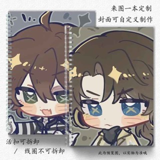 第五人格周邊🌸 傭兵 小女孩 第五囚徒系列金屬活釦筆記本記事英語橫線網格本b5a5a6封面定製 愛好收藏 動漫系列