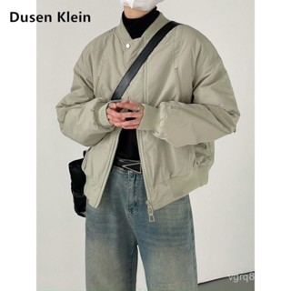 【福園】棒球外套 男女不拘 夾克 飛行外套 DUSEN KLEIN春秋飛行員美式高街工裝複古潮牌男款棒球服夾剋外套