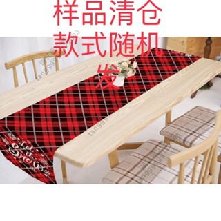 臺灣出貨 桌旗餐墊新年布藝印花廚房西餐桌墊餐具墊氛圍桌旗 桌巾 聖誕節意象 派對桌巾 用餐桌布 節慶 活動 聖誕節 雪人