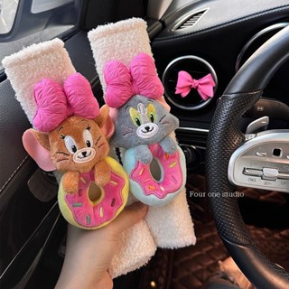 安全帶護套🎀 安全帶護肩套護肩可愛個性車載裝飾高階保護套汽車貓和老鼠