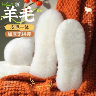 臺灣嚴選冬季澳洲純羊毛鞋墊防臭防寒透氣吸汗皮毛一體加厚保暖毛絨鞋墊子
