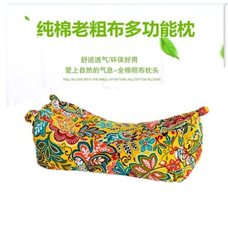 臺灣熱銷 老粗布虎頭枕套 蕎麥枕頭枕芯 兒童成人頸椎保健枕護頸枕廠家批發