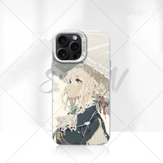 『CoCo』🛒 薇爾莉特手機殼適用iPhone蘋果16華為榮耀90OPPO小米14VIVO彩銀殼
