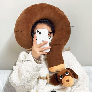 臘腸狗 U型枕 毛絨 玩偶 搞怪 臘腸狗問號抱枕 可伸縮 狗頭 生日禮物 抱枕 毛絨玩具 娃娃 生日禮物 情侶禮物