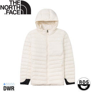【The North Face 女 700FP 羽絨可套式外套《沙丘白》】89Y4/登山/防風/連帽/防潑水