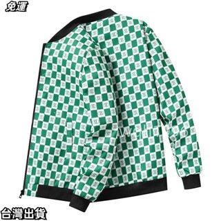 棒球外套 棒球夾克 24年新款男士外套時尚夾克春秋韓版上衣棒球百搭潮流修身休閑男裝
