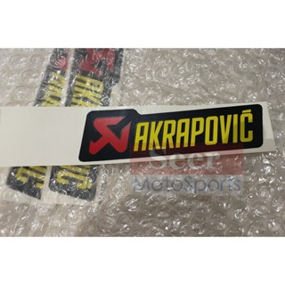[Seer] 原廠 正品 Akrapovic 蠍子管 耐熱 排氣管 貼紙 100x29 120x33 150x45 mm