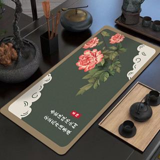 桌墊🌹新中式茶桌專用吸水速幹防滑墊 防水墊 防滑墊 茶桌墊 瀝水墊 茶墊 隔熱耐臟易清潔禪意茶桌墊
