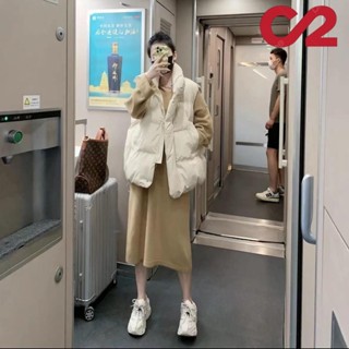 .背心外套.韓版短版無袖棉外套 加厚背心麵包服 簡約外穿羽絨棉馬甲女 羽絨外套 羽絨背心 背心外套