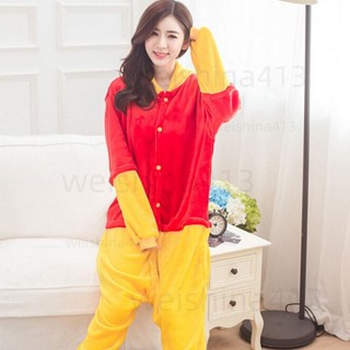臺灣發貨🔥Onesie 維尼熊 動漫 Cosplay 家庭睡衣保暖連身褲女孩睡衣連身睡衣 卡通睡衣 珊瑚絨睡衣 法蘭絨