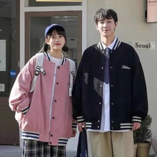 燈芯絨立領棒球服外套男 春秋季新款 韓版 ins潮流 日系 復古 寬鬆 休閒 情侶 上衣夾克（SSQ610）【壹號站】