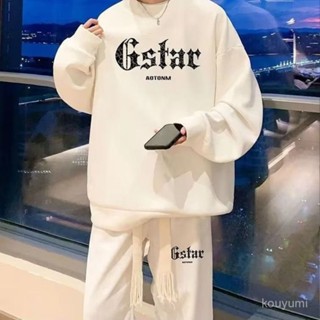 2025新款📣套裝男秋冬季ins潮牌運動大碼衛衣兩件套搭配一套帥氣男裝 L7OI