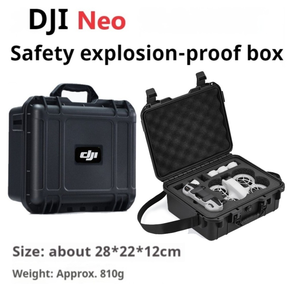 兼容 DJI Neo 硬殼防爆箱手提箱,Neo Fly Combo RCN3 遙控收納盒