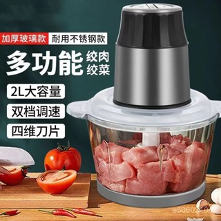 【臺灣出貨】絞肉機家用 攪拌打肉餡 不銹鋼多功能 電動料理器蒜蓉 絞餡機碎菜110v