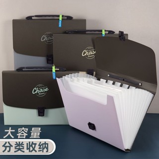 高顔值a4多層式可愛ins風琴包加厚防水卡通試捲收納初中用檔案夾 UYIR