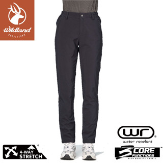 【Wildland 荒野 女 彈性輕三層防風防潑機能長褲《深灰》】W2321/機能褲/軟殼褲/休閒褲/保暖褲