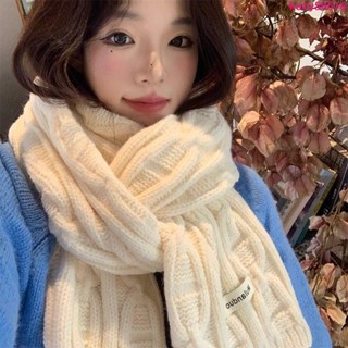 冬季韓版圍巾🎗韓系高階感粉色針織毛線圍巾女 冬季日系羊絨百搭學生披肩圍脖男潮