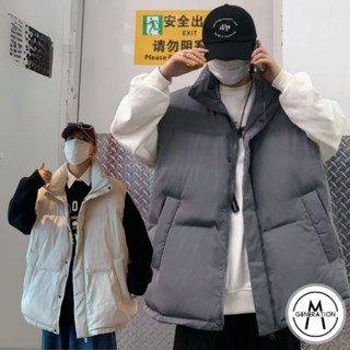 【M世代】背心外套 保暖棉衣馬甲背心 短款立領棉衣馬甲 寬鬆時尚百搭 情侶款 男女同款 BCGM8004