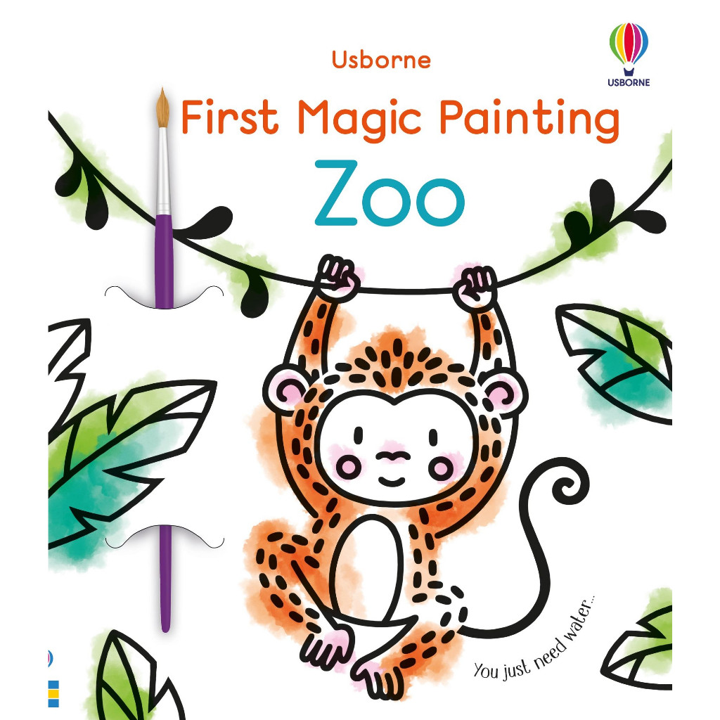 【Usborne】初階 沾水著色畫册 (附筆) First Magic Painting Zoo