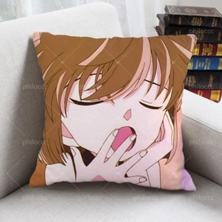 促銷❤新款灰原哀抱枕名偵探柯南周邊可愛卡通動漫枕頭靠墊定製生日禮物