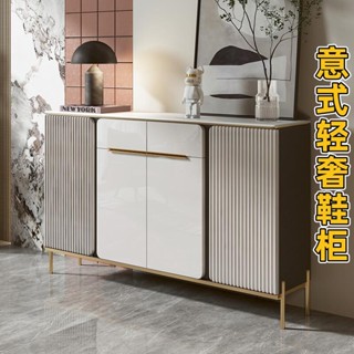 雲端家居 【包上樓包安裝】輕奢巖板鞋櫃家用門口大容量現代簡新款爆款洋氣玄關收納櫃