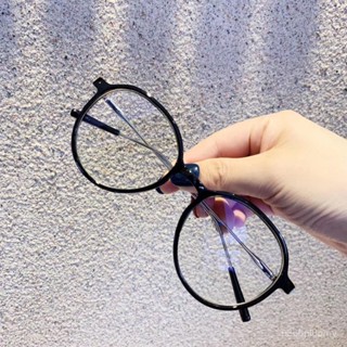 👓近視眼鏡👓小紅書推薦 複古圓形黑框素顔神器眼鏡框女 韓版平光鏡奶茶色鏡框 百搭眼鏡 個性時尚眼鏡 無度數眼鏡 拍照眼鏡