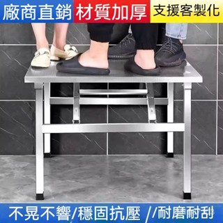 加厚不銹鋼折疊桌 圓角餐桌 擺攤便攜小方桌 不銹鋼桌 折疊不銹鋼桌 吃飯桌 餐桌 擺攤桌 方桌 圓桌 燒烤桌 租屋吃飯桌