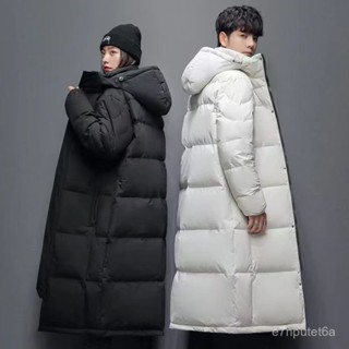🔥冬天優選💥學院風男士棉服長款加厚中戲藝考生冬季外套連帽爆款棉襖網紅棉衣優選 5QAX