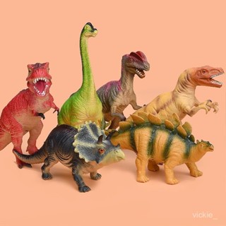 買家優選恐龍玩具模型套裝模擬動物霸王龍塑膠可髮聲兒童玩具侏羅紀男孩