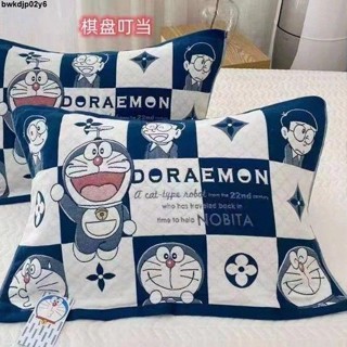 枕頭套✨熱銷新款哆啦a夢八層純棉紗布枕巾可愛單人大枕頭巾成人易洗情侶時尚