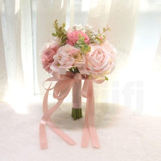 【👩🏻‍❤️‍👨🏻我家有囍事🎉】手捧花新娘結婚韓式婚禮花球婚紗照捧花假花伴娘拍照道具花束模擬