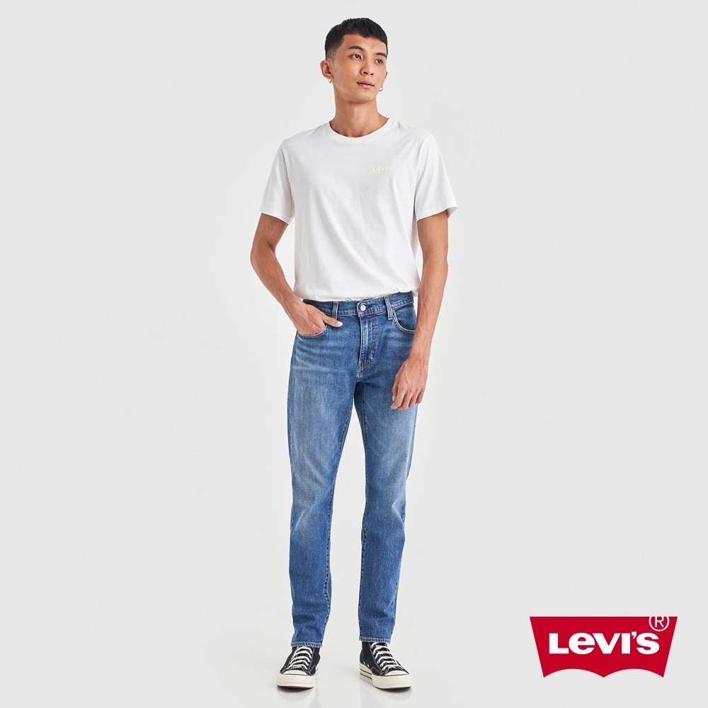 Levis 上寬下窄 512低腰修身窄管牛仔褲 / 精工淺藍刷色水洗 / 彈性布料 男款 熱賣單品 28833-1155