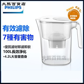 可開發票 浦凈水壺過濾水凈化器家用4.2L原裝廚房通用濾芯除垢凈水壺 濾水壺 濾水器 活性炭濾水器 濾水器 過濾水壺
