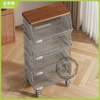 【臻品家居】廚房架子蔬菜置物架落地小推車家用移動多層菜籃子零食收納架