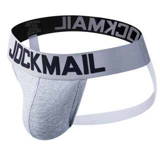 Jockmail U 凸面柔軟棉質性感內衣男士背帶丁字褲舒適熱銷男士內衣