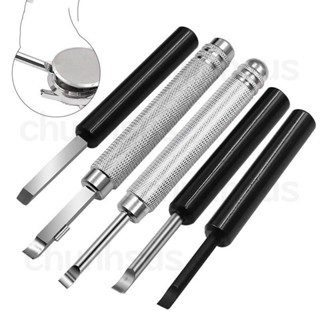 【春季特賣】多用途鐘錶維修工具手錶開後蓋換電池撬刀鋁柄拆表修表撬刀翹底蓋