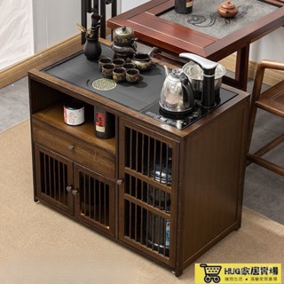 移動茶臺 茶水櫃 小茶桌 帶輪茶幾 實木櫃 小茶几 茶桌 移動茶几 小茶桌 茶水櫃 茶車 移動茶桌 220V 三聯發票