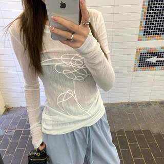see 女生上衣 短袖 上衣修身 寬鬆短袖 短袖上衣夏季新款薄款純欲風辣妹防曬罩衫長袖T恤女修身顯瘦百搭外穿上衣