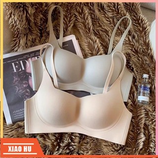 XiaoHu🎀新款無痕內衣女小胸集中爆乳防下垂上託支撐無鋼圈一片式固定杯內衣罩